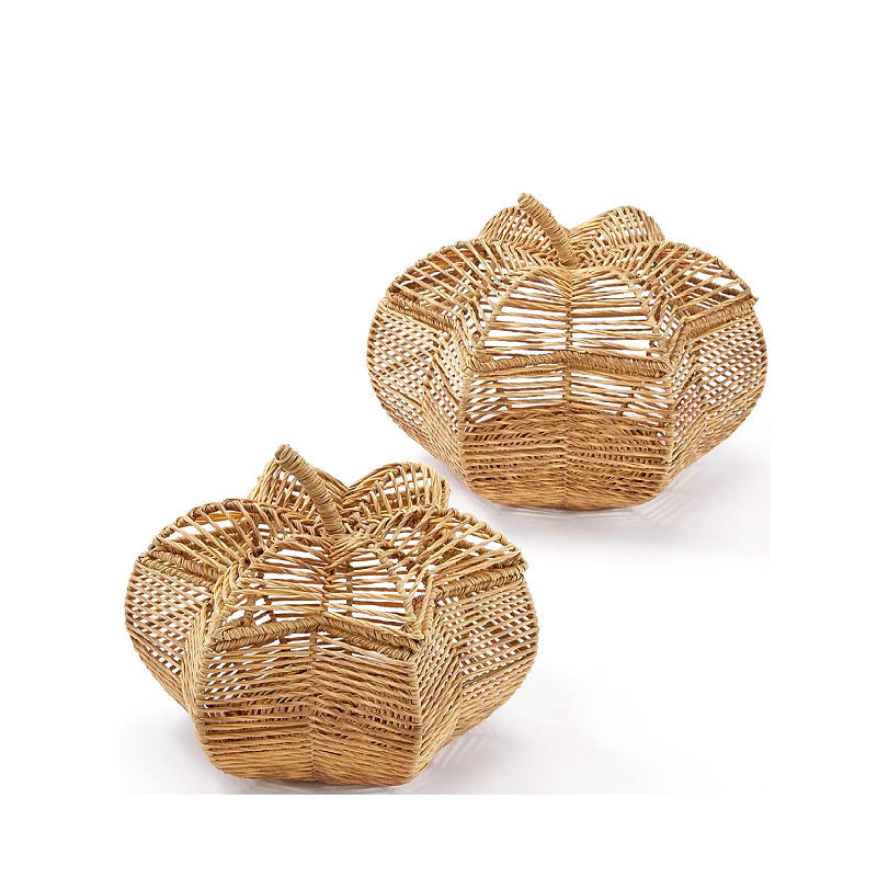 Handcrafted fruit basket in pumpkin design Siopsrl