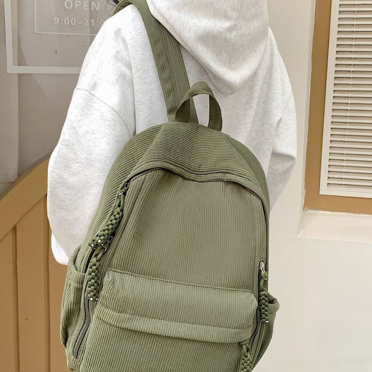 Siopsrl | Backpack Made of Durable Ribbed Material Siopsrl