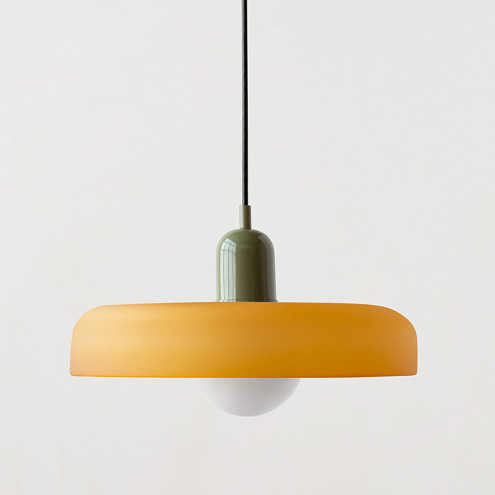 Siopsrl| Coloured Glass Pendant Light – Elegant Bauhaus-Style Hanging Lamp for Living Room & Dining Area