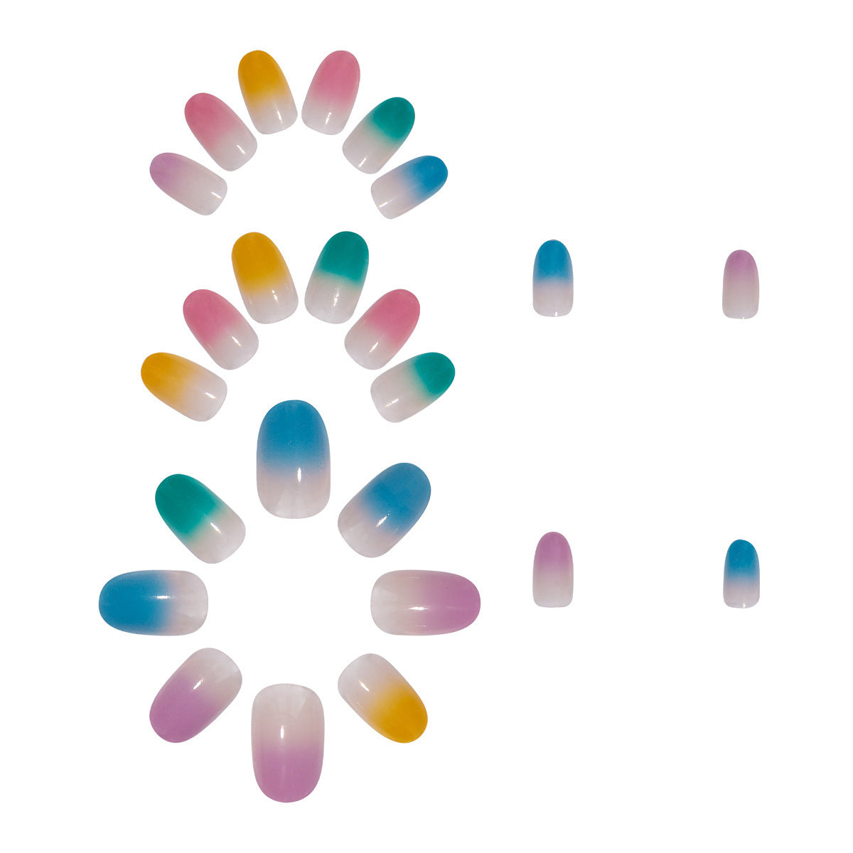 Siopsrl | Gradient Ombre Nail Set Siopsrl