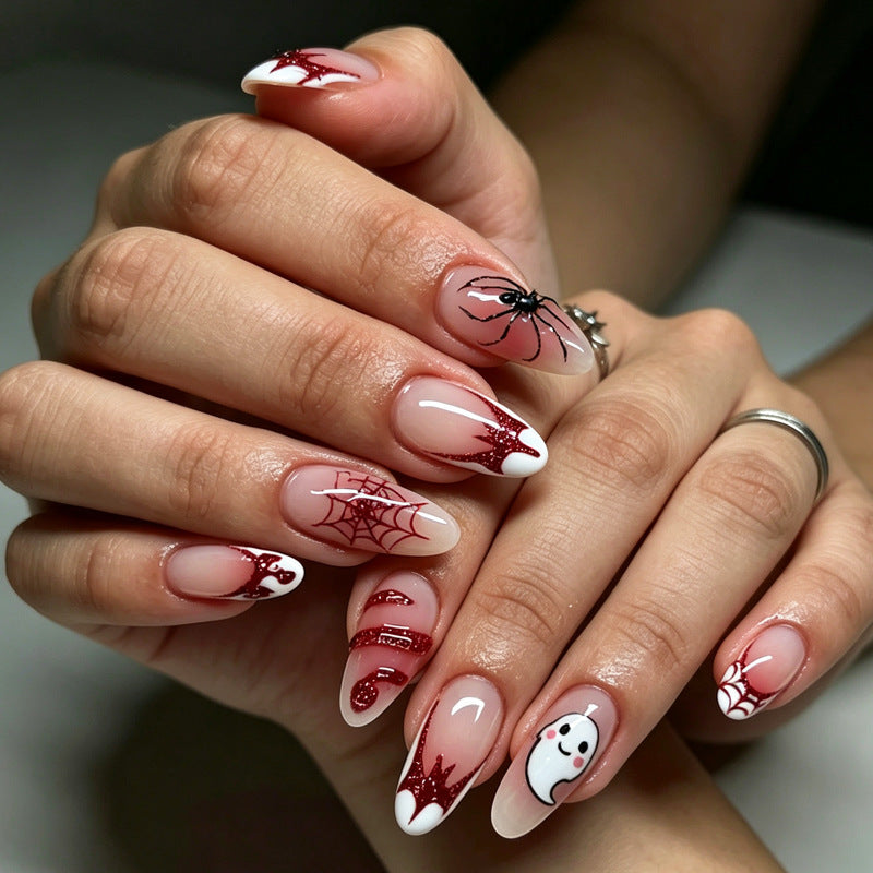 Halloween-Themed Press-On Nail Art Set Siopsrl