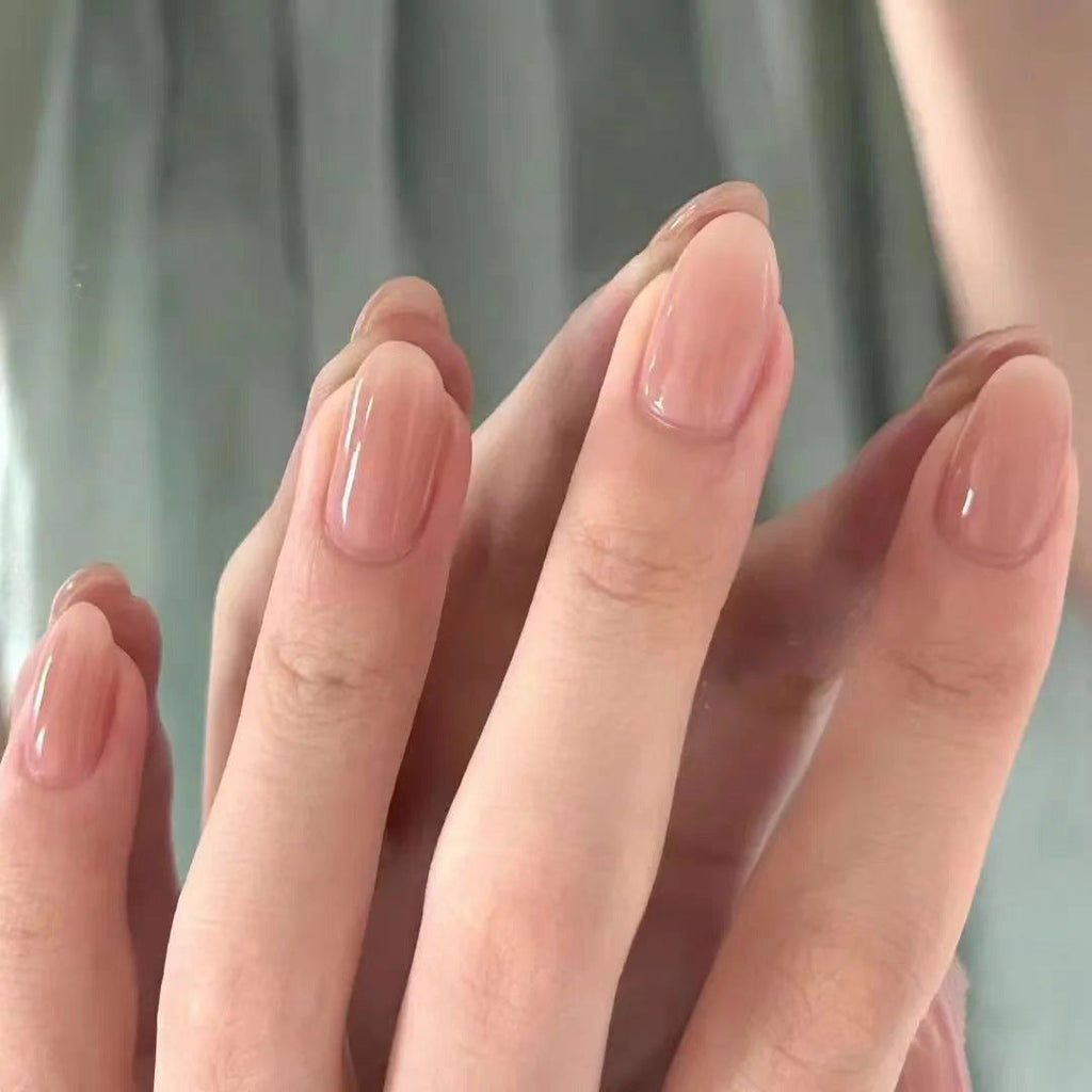Siopsrl | Glossy Natural Press-On Nail Set Siopsrl