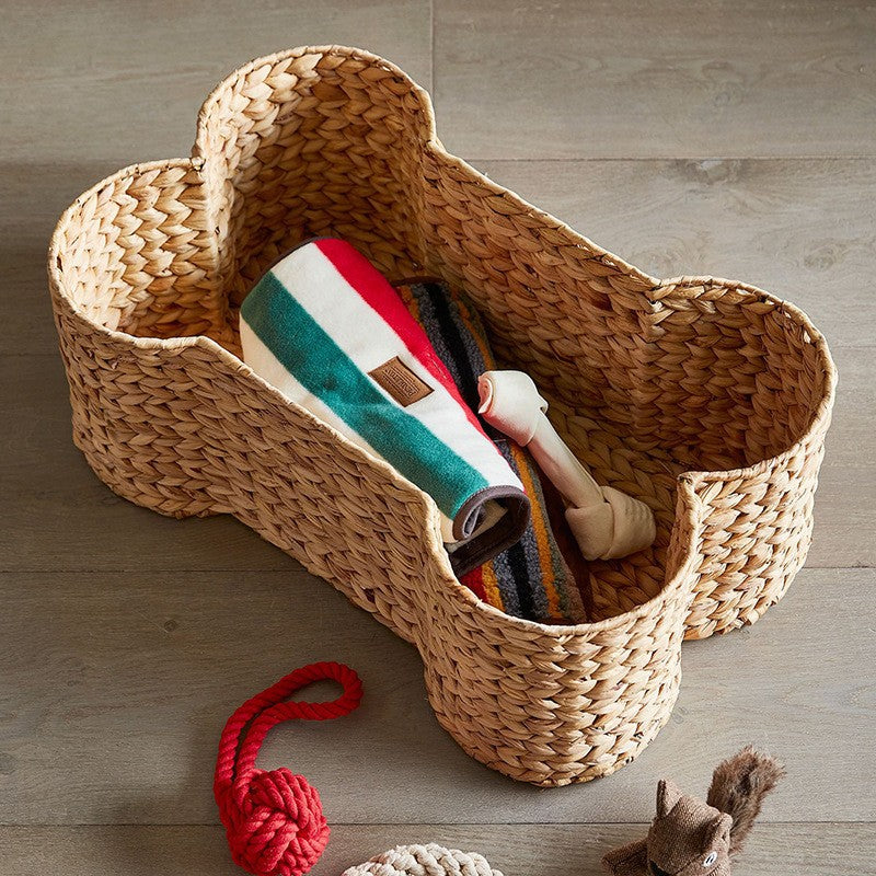 Decorative Woven Bone-Shaped Basket Siopsrl