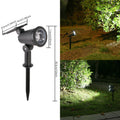Solar-Powered Adjustable Garden Spotlight With Swivel Stake Siopsrl
