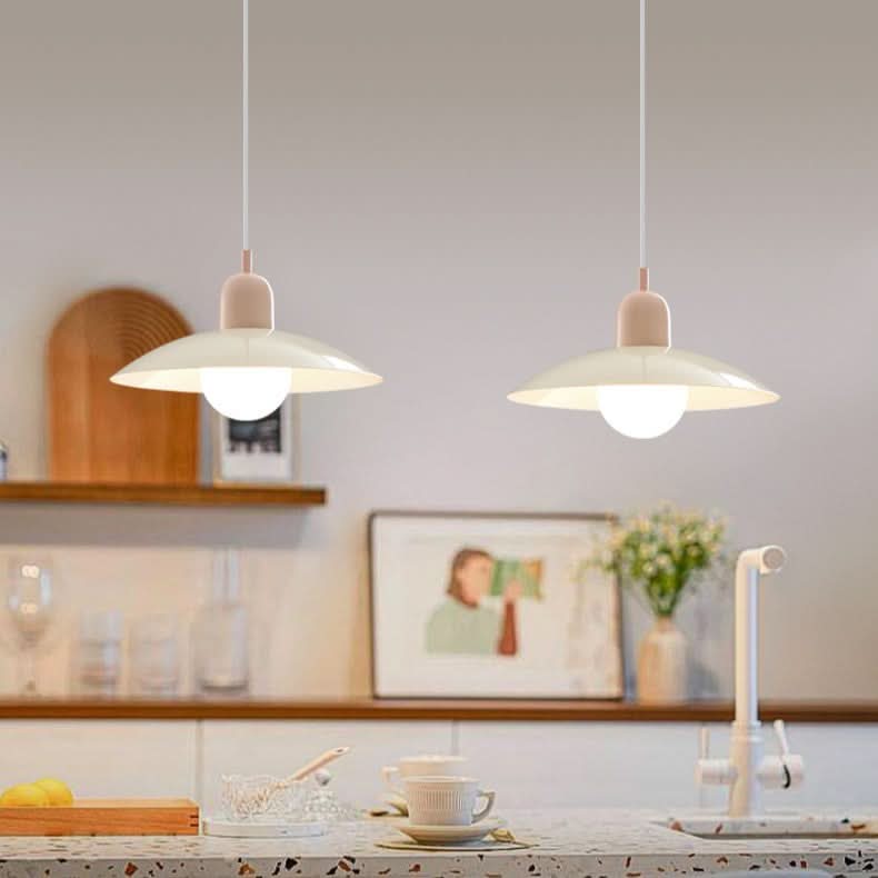 Siopsrl| Modern Macaron Bauhaus Pendant Light – Iron Shade