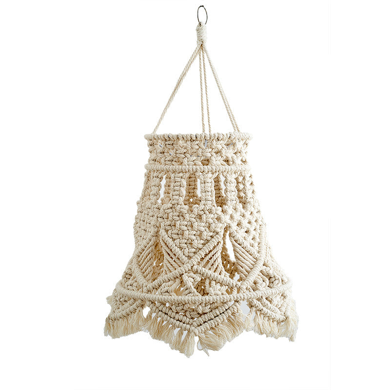 Macrame Hanging Light Fixture Siopsrl