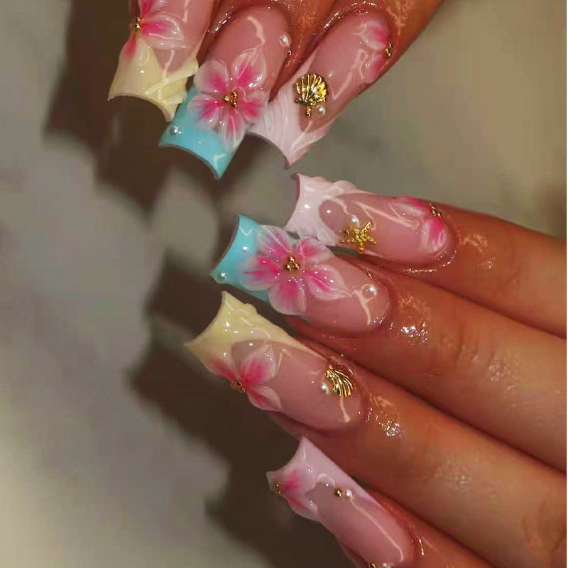 Siopsrl | Floral Artisan Press-On Nail Set Siopsrl