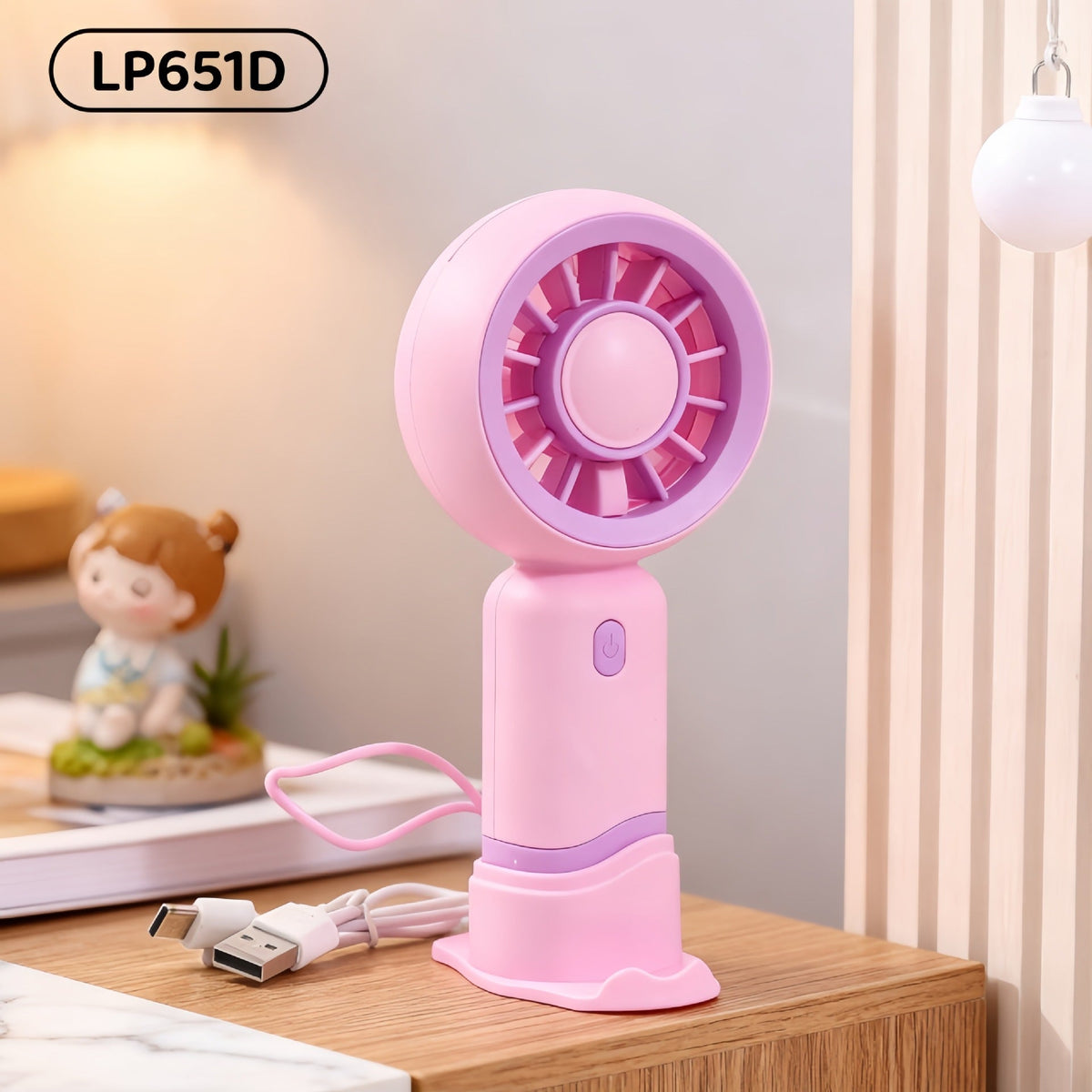 Siopsrl | Women's Portable Mini Fan with Innovative Design and USB Charging Function Siopsrl
