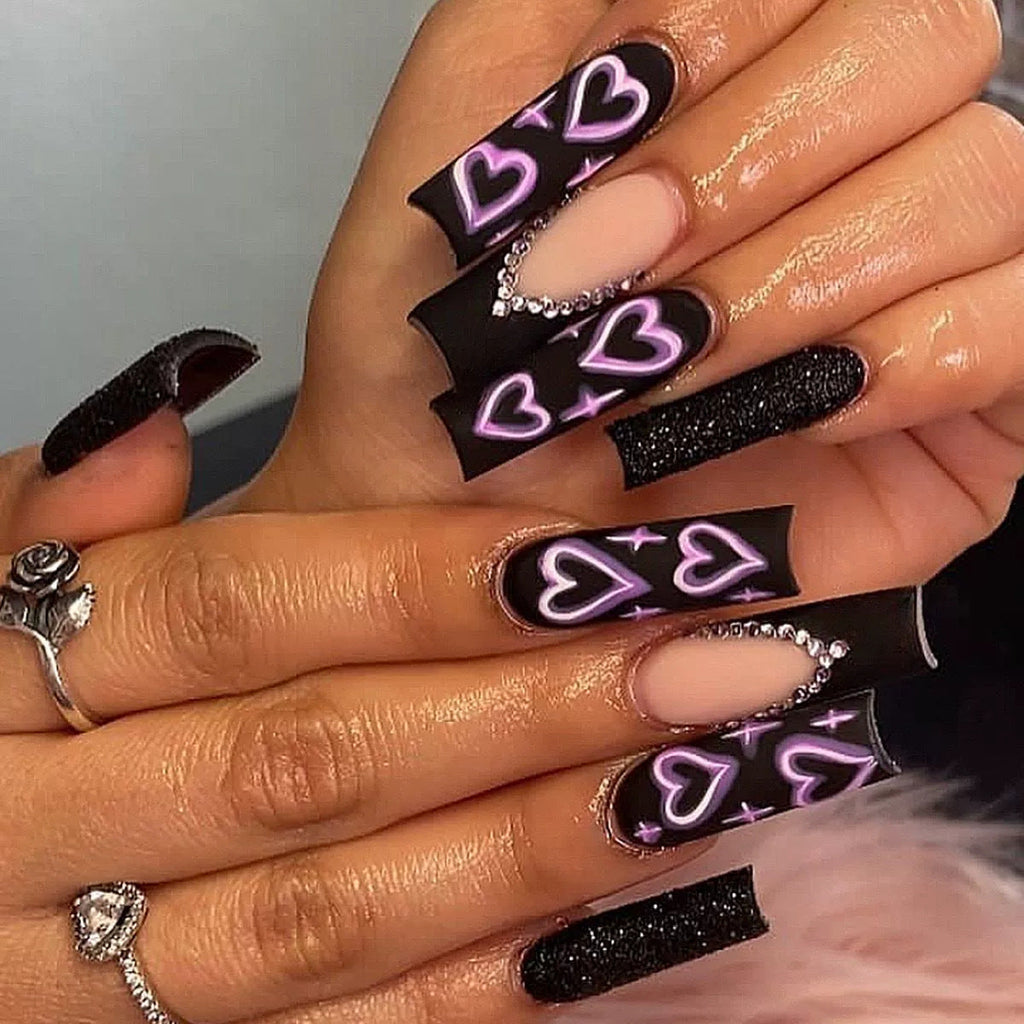 Siopsrl | Decorative Long Press-On Nail Extensions Siopsrl