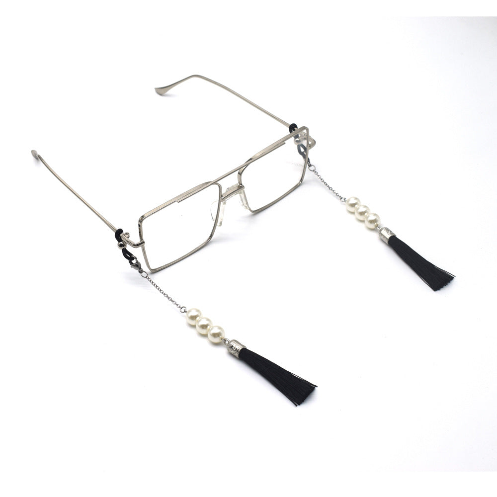 Elegant Tassel Pearl Eyewear Holder Siopsrl