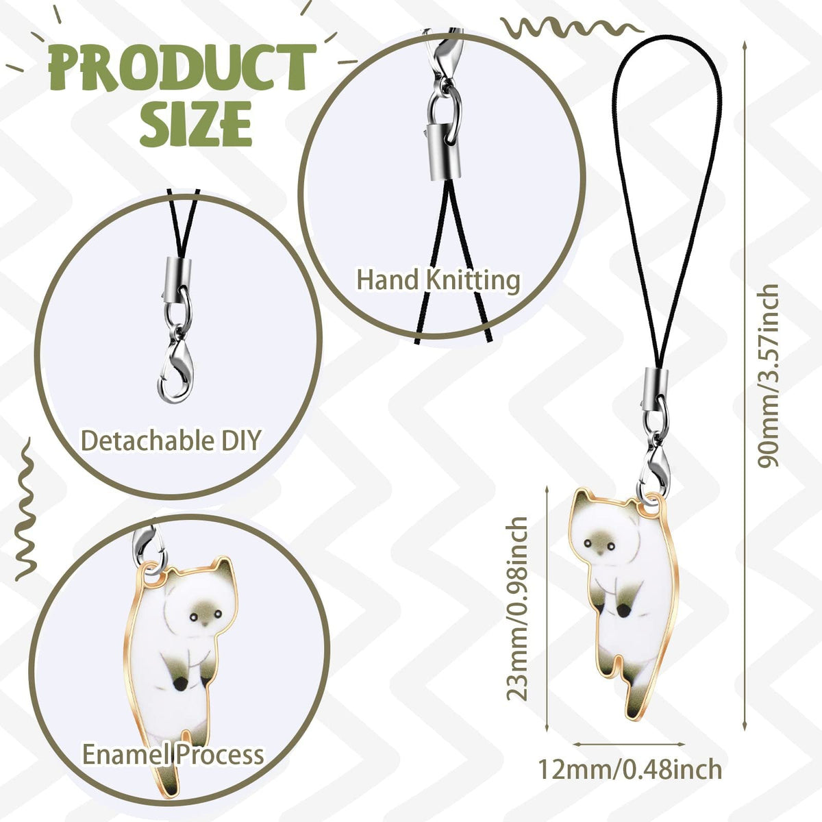 Siopsrl | Cat-Themed Charms Keychain Set Siopsrl
