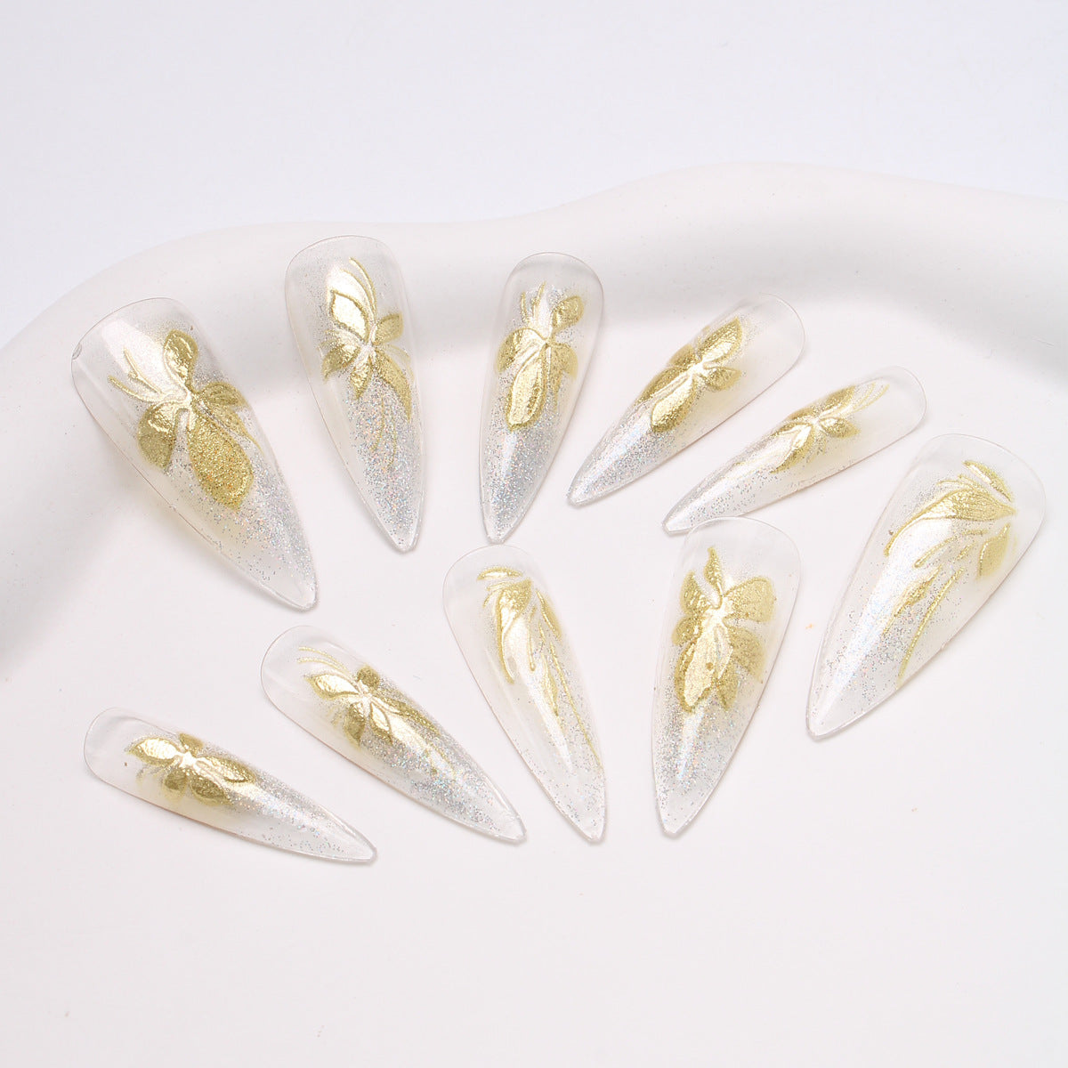 Siopsrl | Floral-Inspired Press-On Nail Set Siopsrl