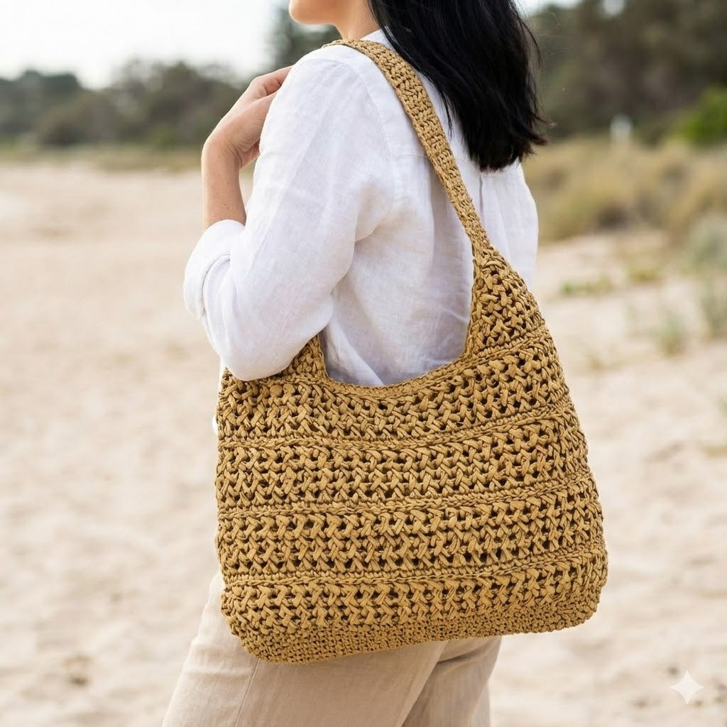 Siopsrl | Handmade Macrame Hobo Bag Siopsrl