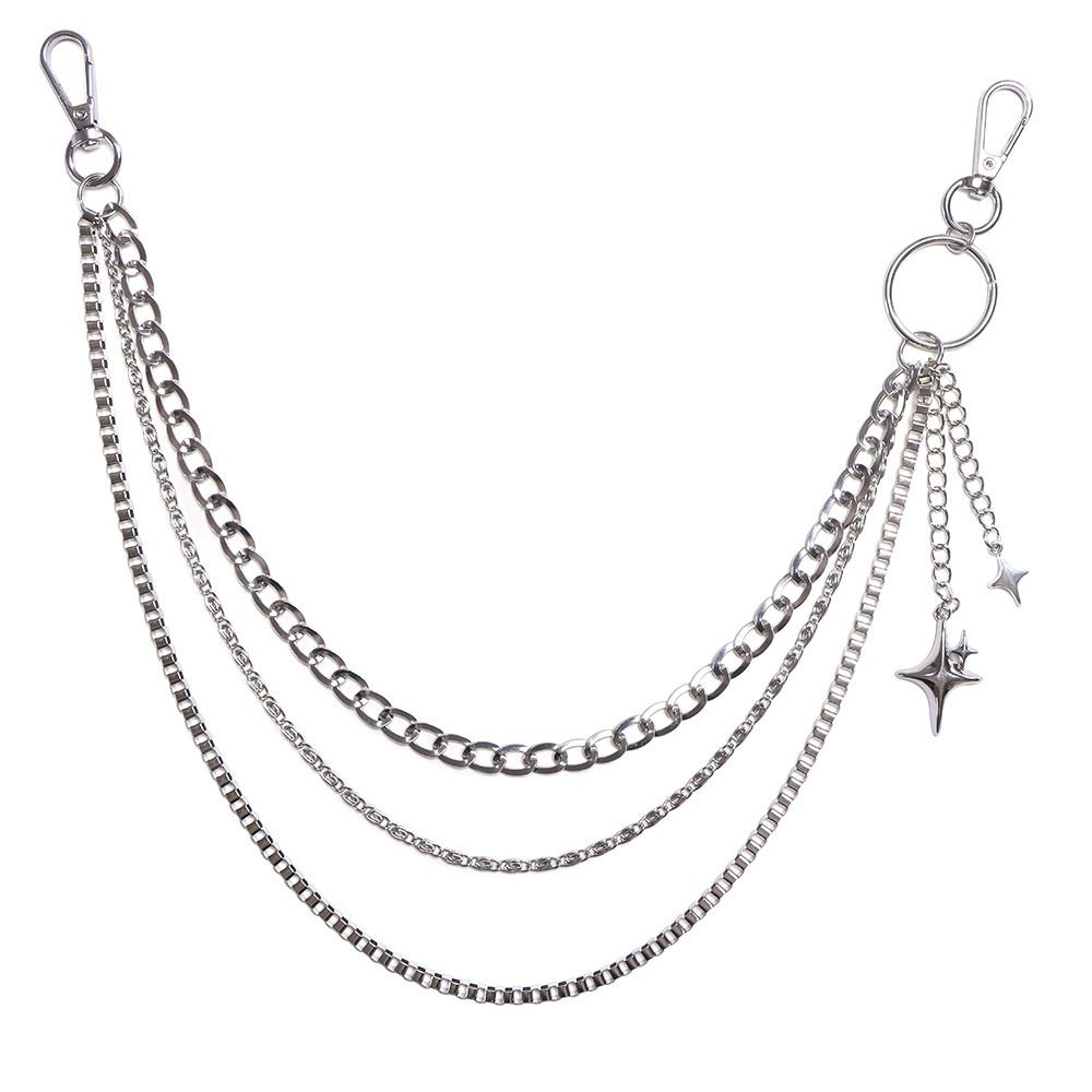 Siopsrl | Fashionable keychain chain with sparkling stars Siopsrl