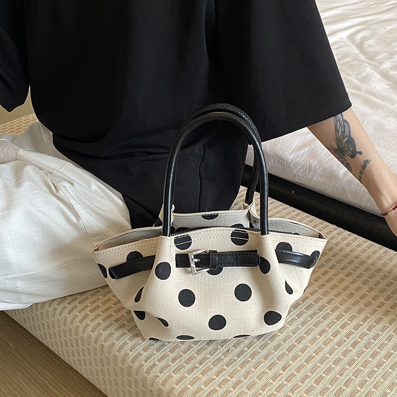 Siopsrl | Polka Dot Structured Handbag Siopsrl