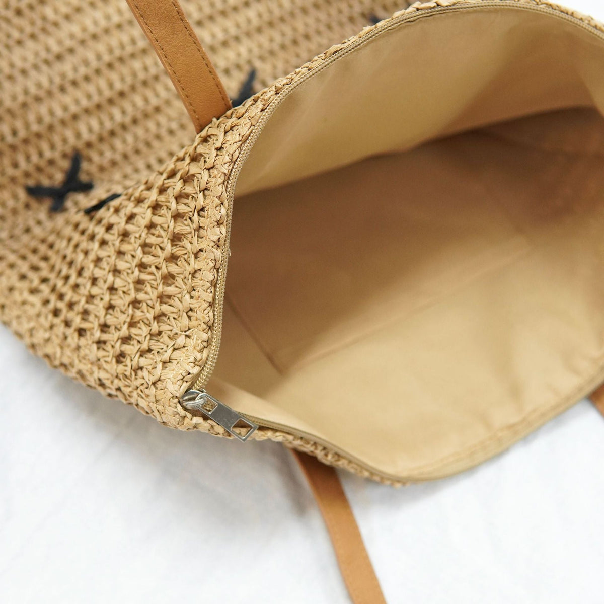 Siopsrl | Trendy large beach bag with original bow appliqués Siopsrl