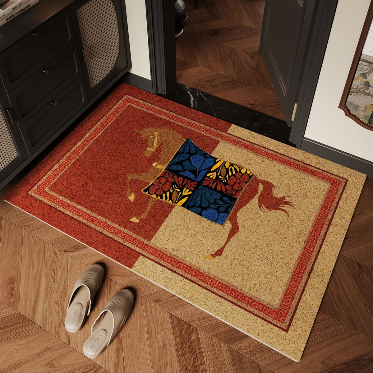 Siopsrl | Artistic Horse-Themed Area Mat