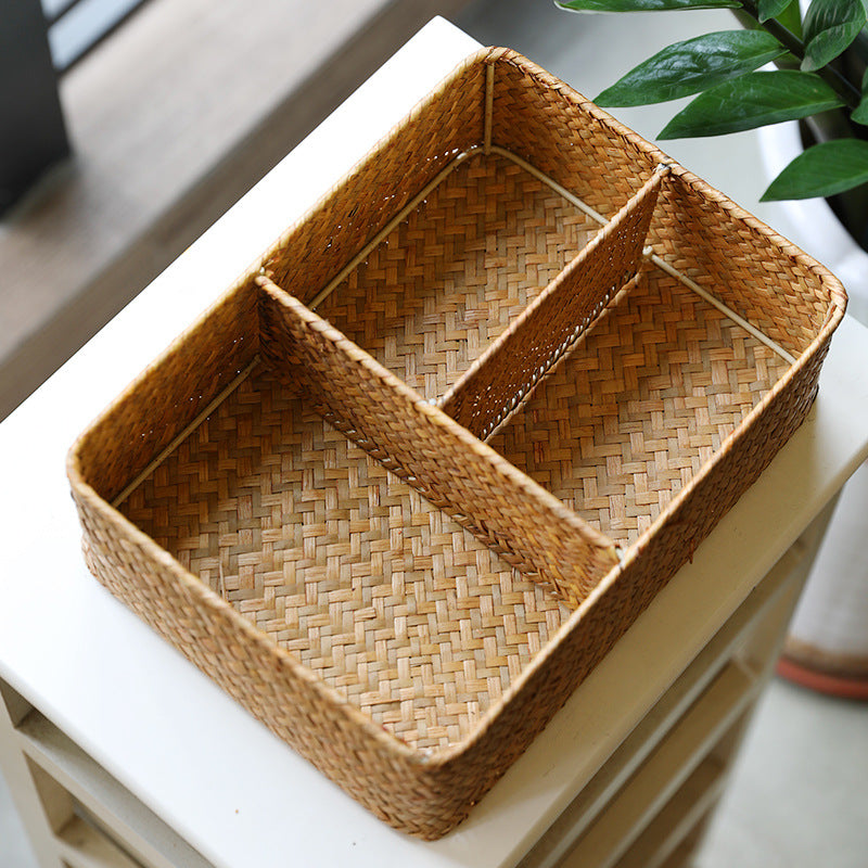Woven Multi-Compartment Storage Basket Siopsrl