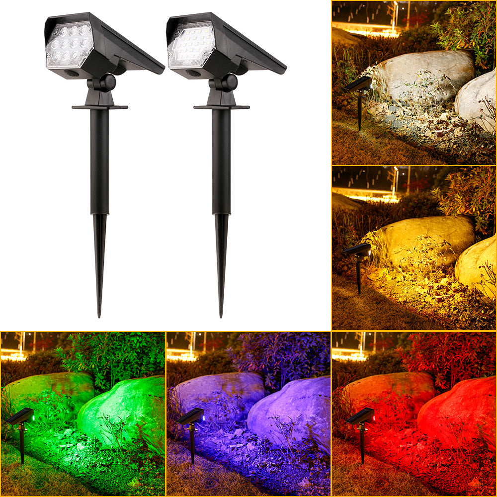 Adjustable Solar LED Landscape Spotlight Stake Siopsrl