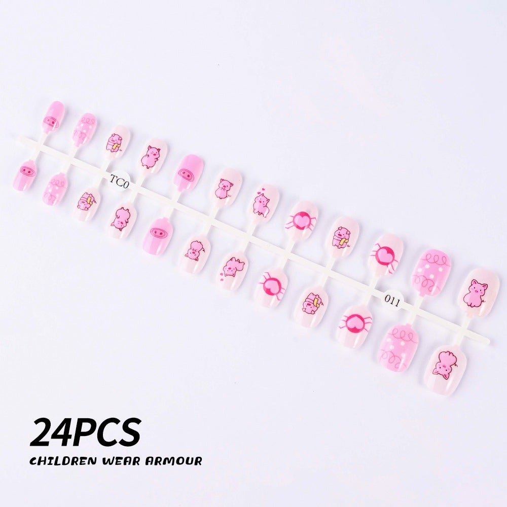 Siopsrl | Children's Fun-Themed Press-On Nail Set Siopsrl