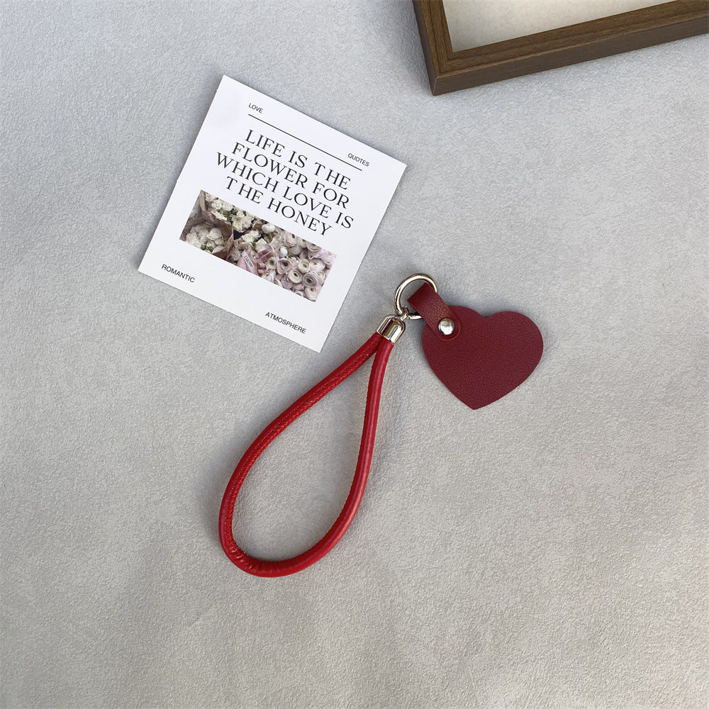 Siopsrl | Leather Heart Keychain Siopsrl