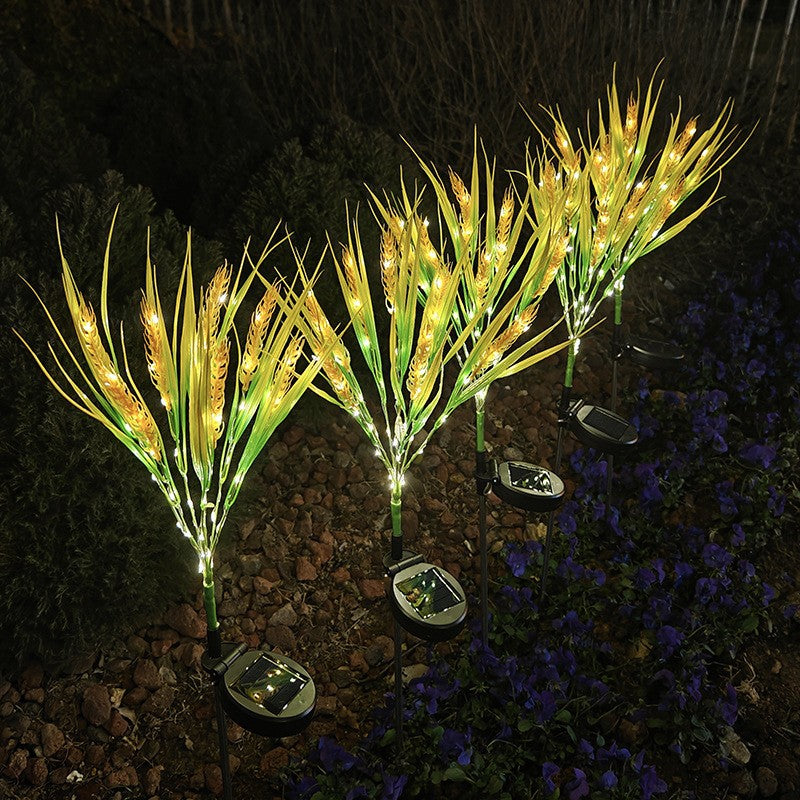 Siopsrl | Solar LED Ornamental Grass Pathway Stake Lights With Integrated Solar Panel Siopsrl
