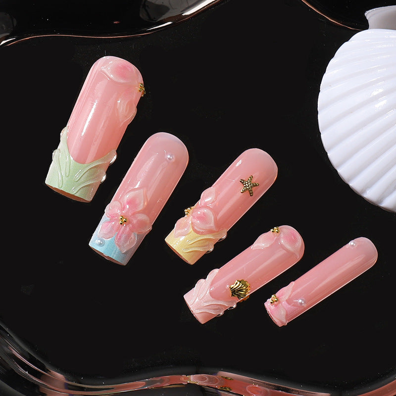 Siopsrl | Floral Artisan Press-On Nail Set Siopsrl