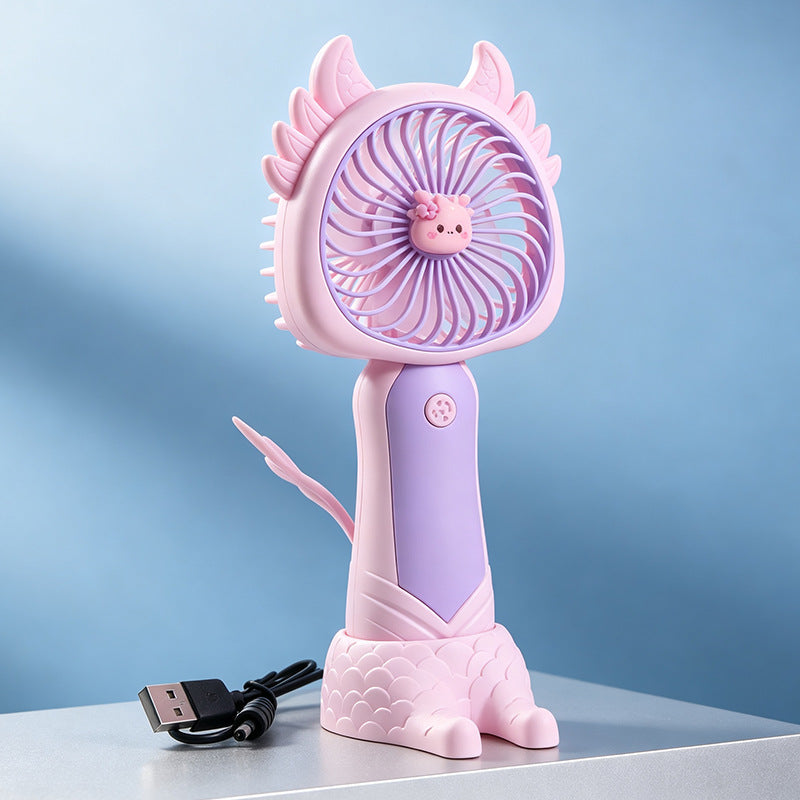 Siopsrl | Women's portable hand fan with cute cat design Siopsrl