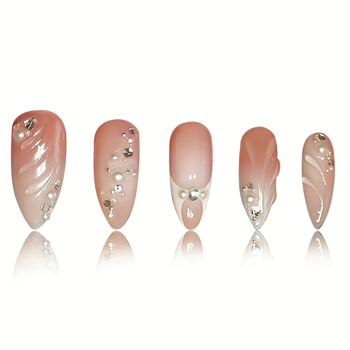 Siopsrl | Premium Rhinestone-Embellished Stiletto Press-On Nails Siopsrl