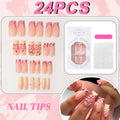 Siopsrl | Floral Design Press-On Nail Tips Siopsrl