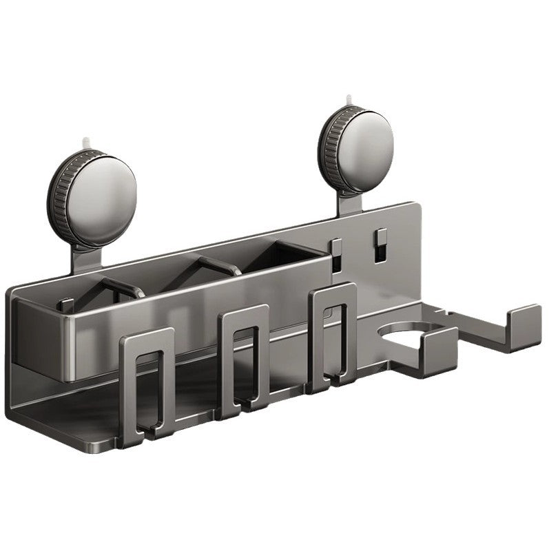 Siopsrl | Wall-Mounted Hair Tool Organizer with Storage Compartment Siopsrl