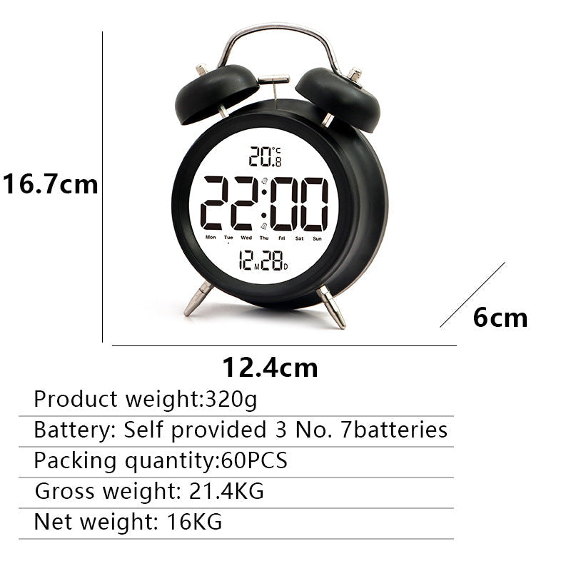 Siopsrl | Digital alarm clock with large LED digits and temperature sensor Siopsrl