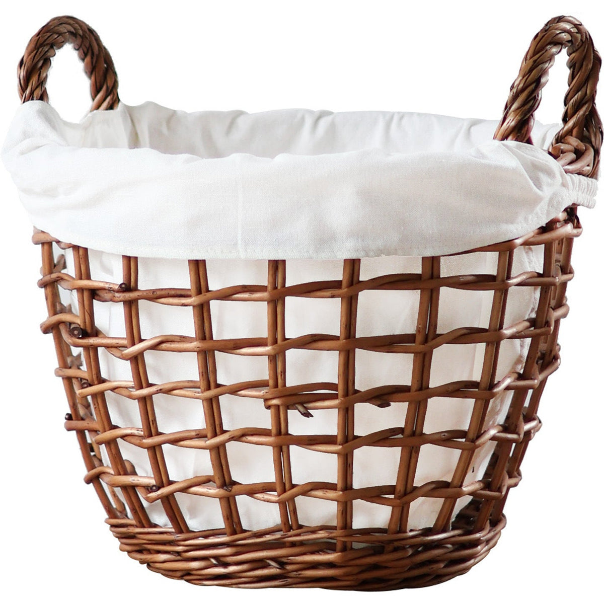 Handcrafted storage basket with cotton lining Siopsrl