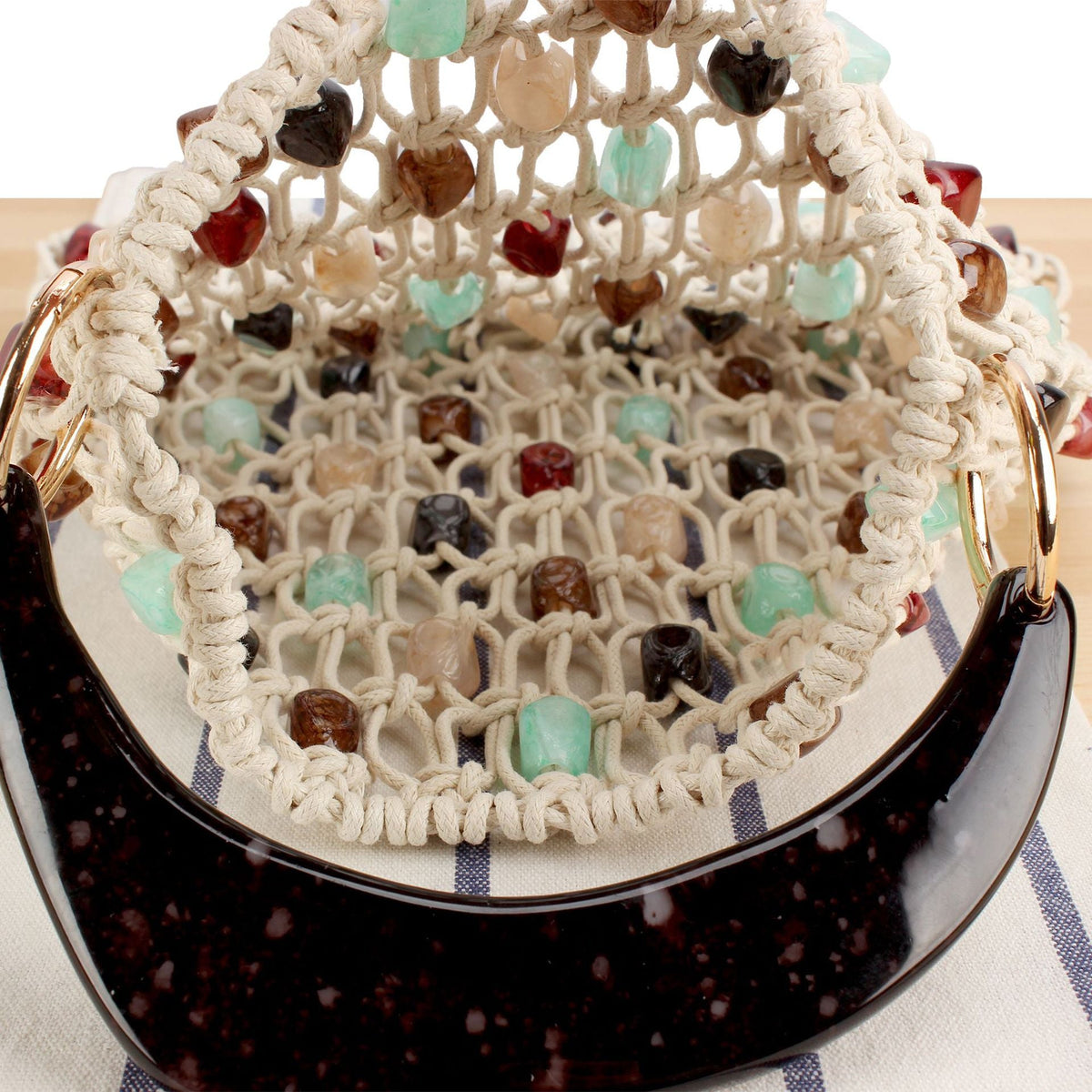 Siopsrl | Handbag with Colorful Decorative Element Siopsrl