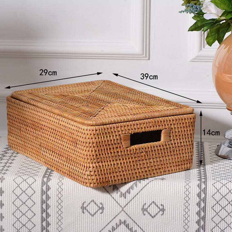 Women rectangular rattan storage basket Siopsrl