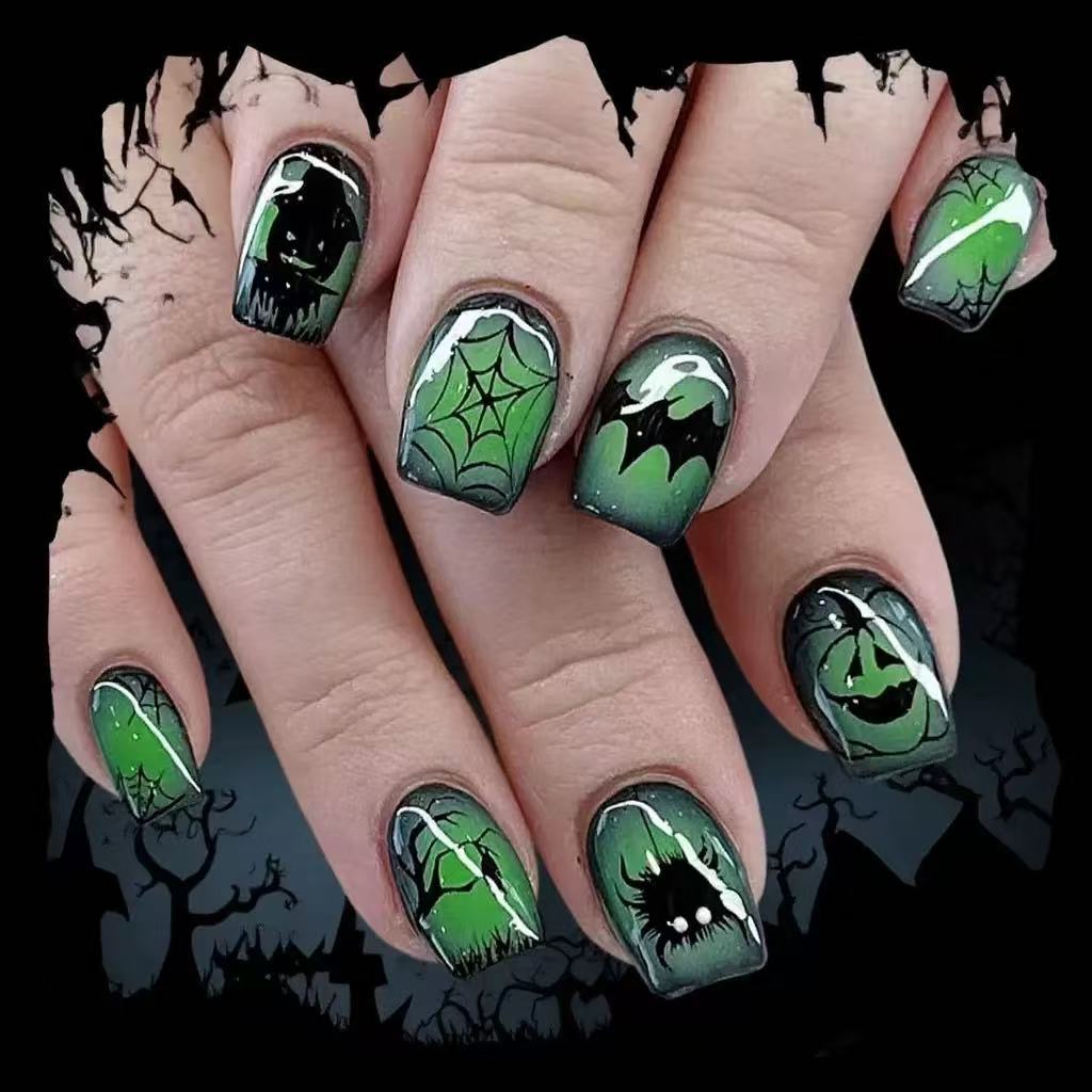 Halloween Nail Art Set with Creative 3D Designs Siopsrl