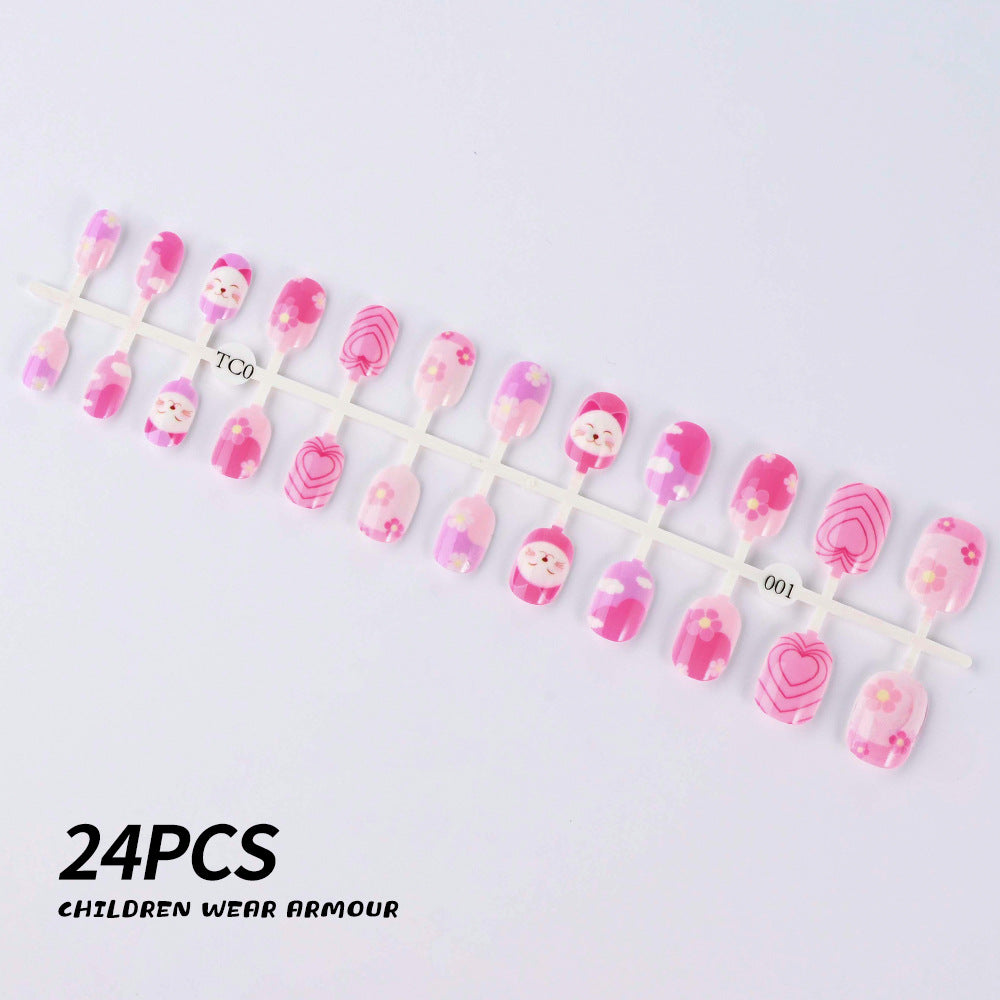 Siopsrl | Children's Fun-Themed Press-On Nail Set Siopsrl