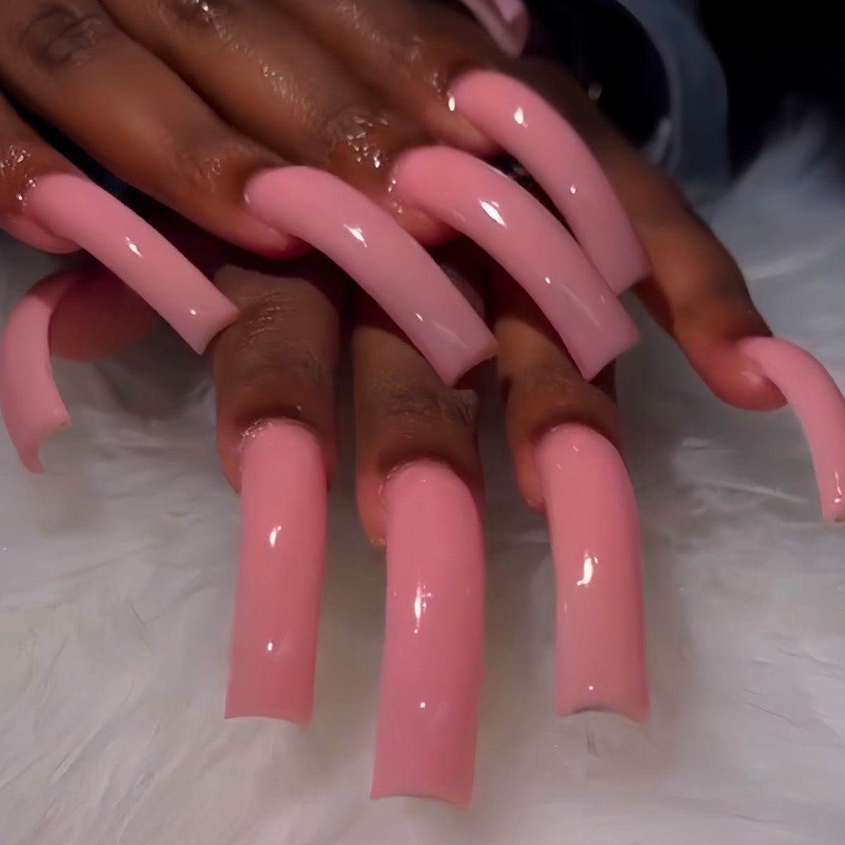 Siopsrl | Glossy Long Press-On Nail Extensions Siopsrl