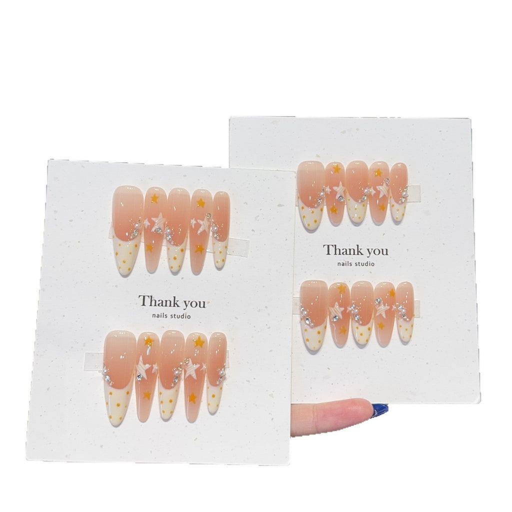 Siopsrl | Artificial artificial nails with elegant star and glitter accents Siopsrl