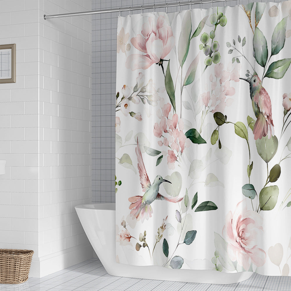 Siopsrl | Floral Patterned Shower Curtain Siopsrl