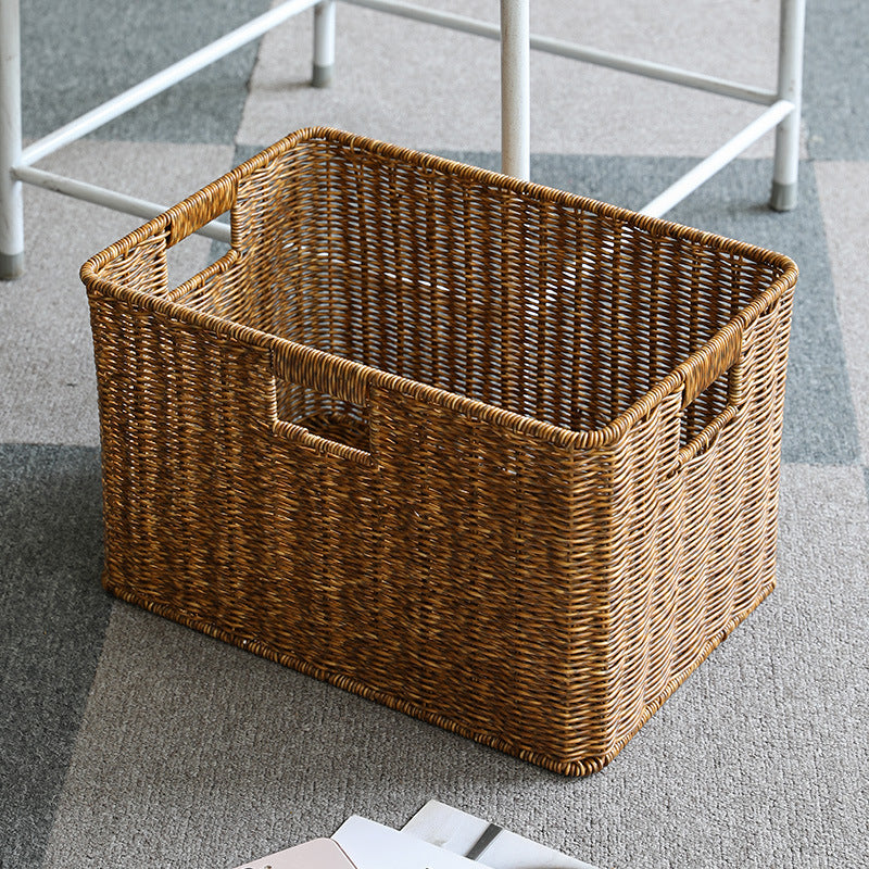 Handcrafted Rectangular Wicker Storage Bin Siopsrl