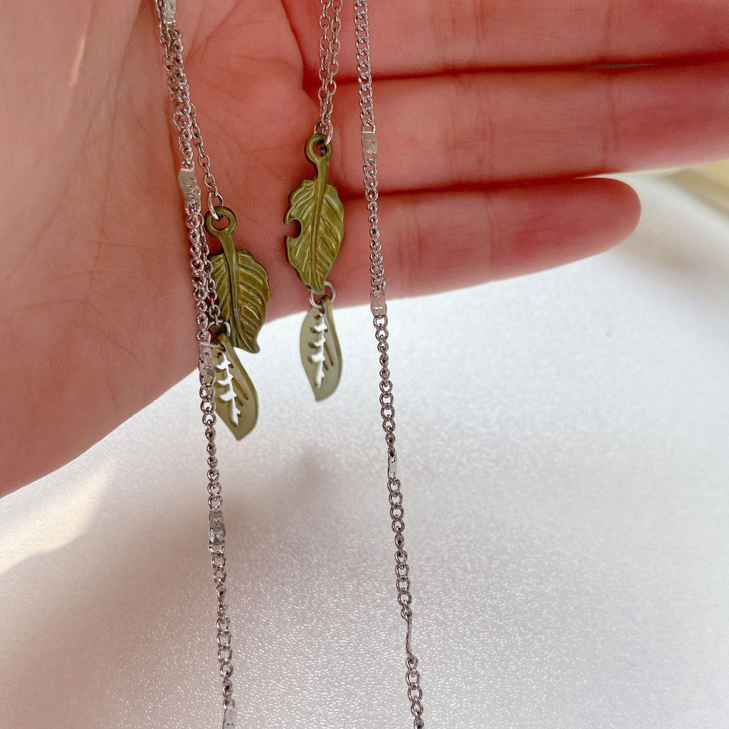 Siopsrl | Fashionable glasses holder chain with leaf motifs Siopsrl