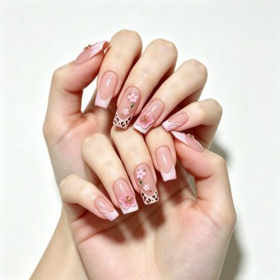Siopsrl | Floral Decorative Press-On Nail Tips Siopsrl