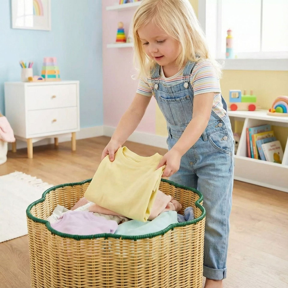 Stylish storage basket with wavy edge Siopsrl