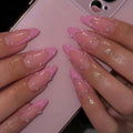 Siopsrl | Acrylic nail set with glamorous 3D decorations and elegant design Siopsrl