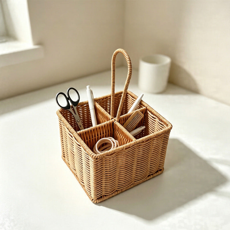Multi-Compartment Woven Storage Caddy Siopsrl