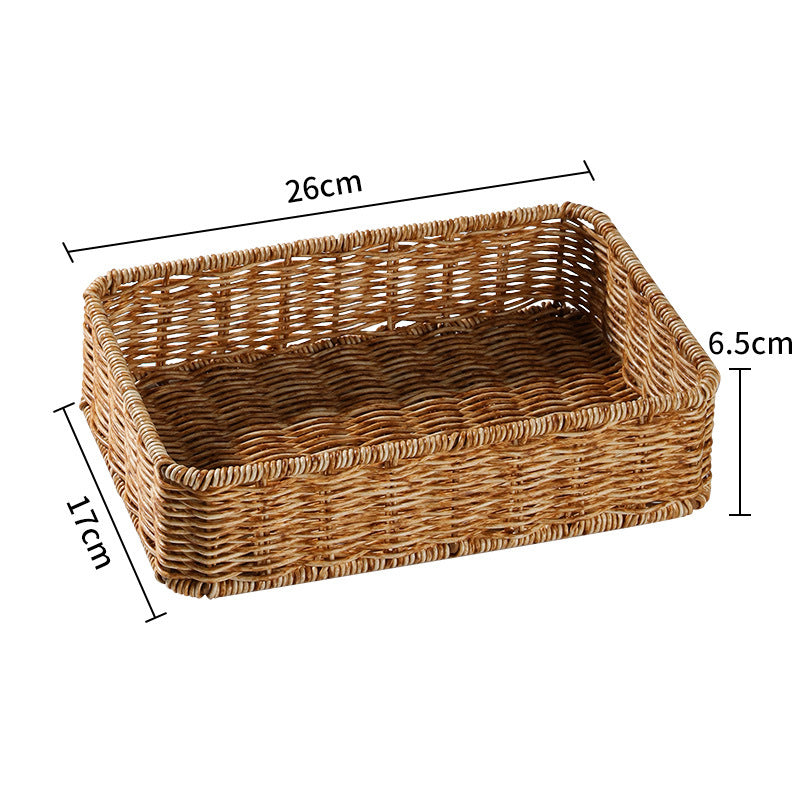 Handcrafted Rectangular Wicker Storage Bin Siopsrl