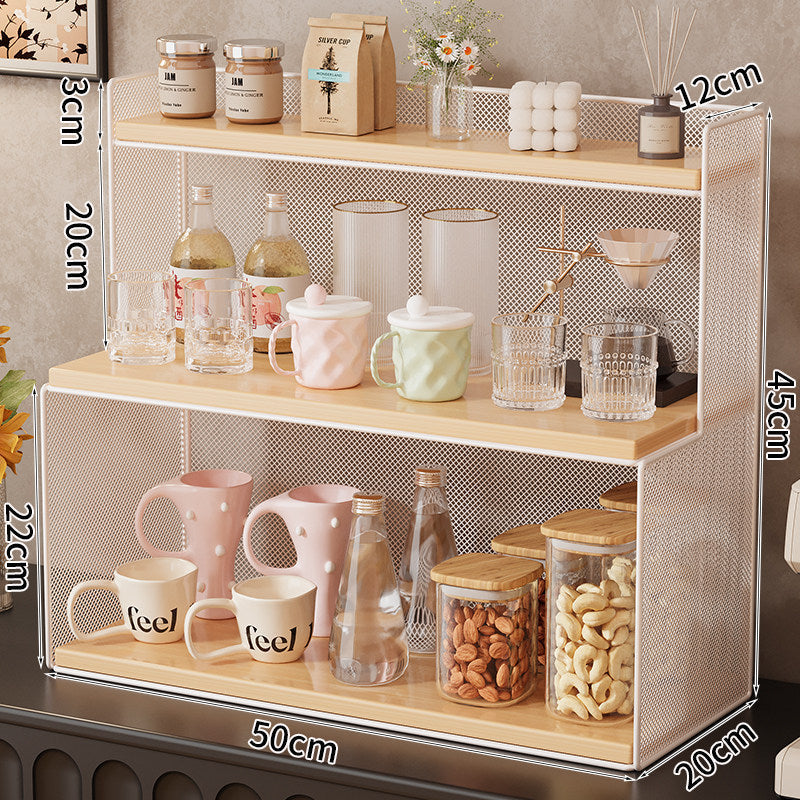 Siopsrl | Three-Tiered Metal Kitchen Storage Rack Siopsrl
