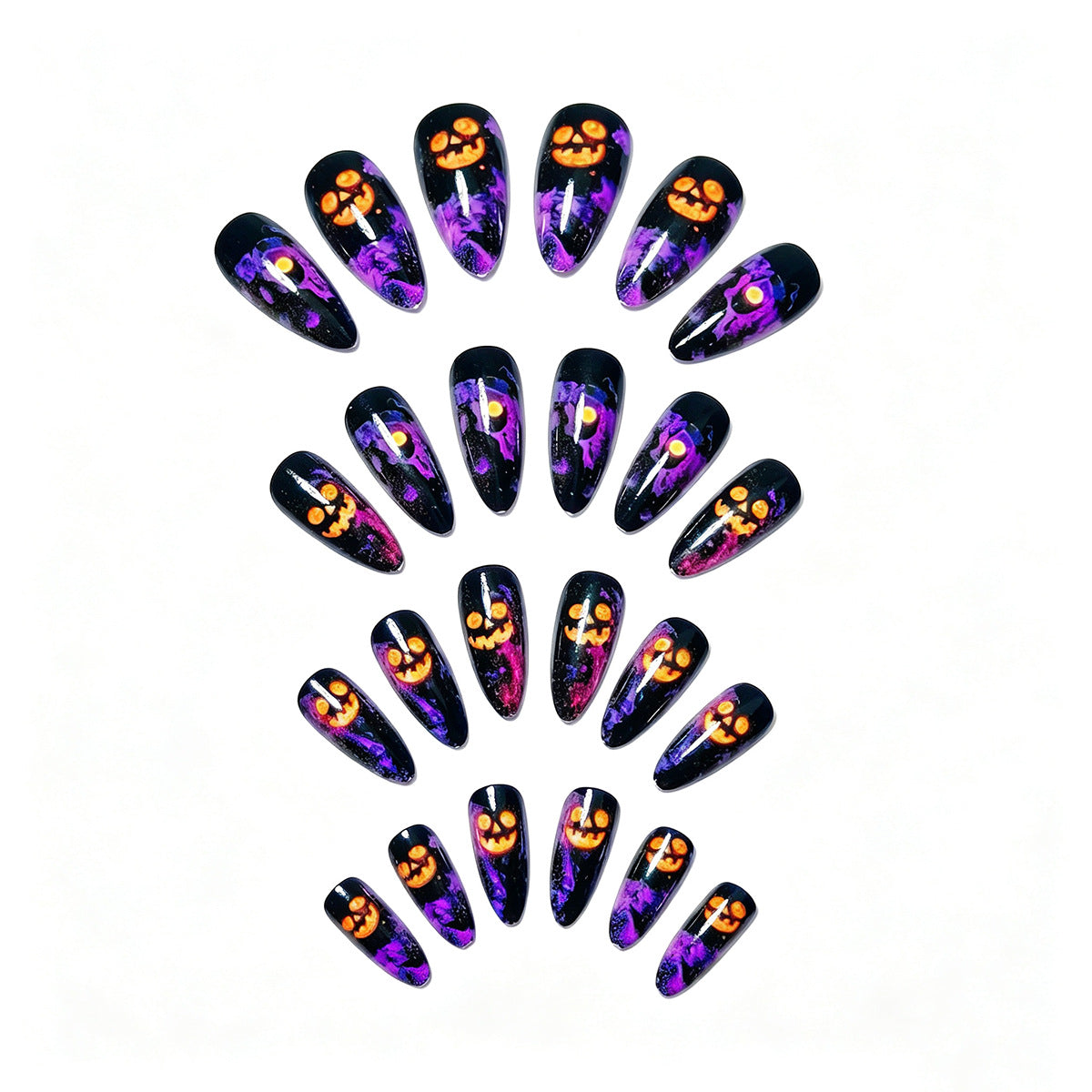 Artistic Halloween-Themed Nail Design Siopsrl