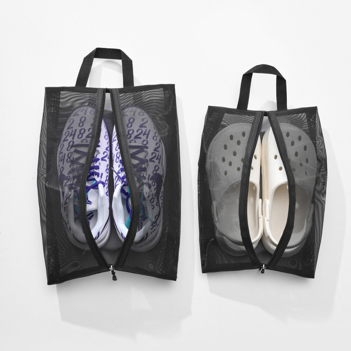 Siopsrl | Transparent Mesh Zipper Shoe Bag with Handle Siopsrl